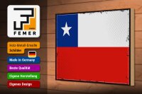 Holzschild Flagge Chiles 30x20cm Retro Flag of Chile