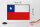 Holzschild Flagge Chiles 30x20cm Retro Flag of Chile