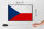 Holzschild Flagge Tschechien 30x20cm Retro Czech Republic
