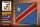 Holzschild Flagge DR Kongo 30x20cm Retro democratic Congo