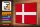 Holzschild Flagge Dänemark 30x20cm Retro Flag of Denmark