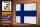 Holzschild Flagge Finnlands 30x20cm Retro Flag of Finland