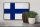 Holzschild Flagge Finnlands 30x20cm Retro Flag of Finland