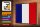 Holzschild Flagge Frankreichs 30x20cm Retro Flag of France