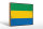 Holzschild Flagge Gabuns 30x20cm Retro Flag of Gabon