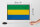 Holzschild Flagge Gabuns 30x20cm Retro Flag of Gabon
