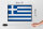Holzschild Flagge Griechenlands 30x20cm Retro Flag Greece