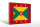 Holzschild Flagge Grenadas 30x20cm Retro Flag of Grenada