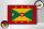 Holzschild Flagge Grenadas 30x20cm Retro Flag of Grenada