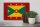 Holzschild Flagge Grenadas 30x20cm Retro Flag of Grenada