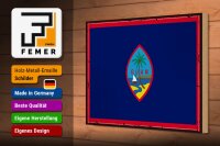 Holzschild Flagge Guams 30x20cm Retro Flag of Guam