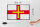 Holzschild Flagge Guernseys 30x20cm Retro Flag of Guernsey