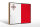 Holzschild Flagge Maltas 30x20cm Retro Flag of Malta