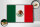 Holzschild Flagge Mexikos 30x20cm Retro Flag of Mexico