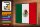 Holzschild Flagge Mexikos 30x20cm Retro Flag of Mexico