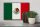 Holzschild Flagge Mexikos 30x20cm Retro Flag of Mexico