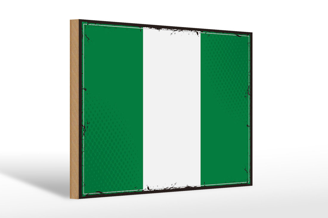 Flagge Nigeria 90 X 150 Cm – Polyester, Doppelt Umsäumt, Mit 2 Messingösen, 100g/m²