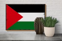 Holzschild Flagge Palästinas 30x20cm Retro Flag Palestine