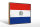 Holzschild Flagge Paraguays 30x20cm Retro Flag of Paraguay