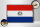 Holzschild Flagge Paraguays 30x20cm Retro Flag of Paraguay