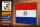 Holzschild Flagge Paraguays 30x20cm Retro Flag of Paraguay