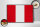 Holzschild Flagge Perus 30x20cm Retro Flag of Peru