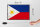 Holzschild Flagge Philippinen 30x20cm Retro Philippines