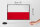 Holzschild Flagge Polens 30x20cm Retro Flag of Poland