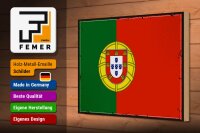Holzschild Flagge Portugals 30x20cm Retro Flag of Portugal