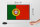 Holzschild Flagge Portugals 30x20cm Retro Flag of Portugal