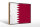 Holzschild Flagge Katars 30x20cm Retro Flag of Qatar