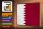 Holzschild Flagge Katars 30x20cm Retro Flag of Qatar