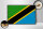 Holzschild Flagge Tansania 30x20cm Retro Flag of Tanzania