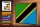 Holzschild Flagge Tansania 30x20cm Retro Flag of Tanzania