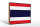 Holzschild Flagge Thailands 30x20cm Retro Flag of Thailand
