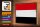 Holzschild Flagge Jemen 30x20cm Retro Flag of Yemen