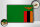 Holzschild Flagge Sambias 30x20cm Retro Flag of Zambia