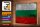 Holzschild Flagge Bulgariens 30x20cm Flag Bulgaria Rost