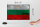 Holzschild Flagge Bulgariens 30x20cm Flag Bulgaria Rost