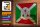 Holzschild Flagge Burundis 30x20cm Flag of Burundi Rost