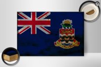 Holzschild Flagge Cayman Islands 30x20cm Flag Rost