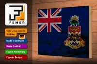 Holzschild Flagge Cayman Islands 30x20cm Flag Rost