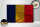 Holzschild Flagge des Tschad 30x20cm Flag of Chad Rost