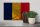 Holzschild Flagge des Tschad 30x20cm Flag of Chad Rost