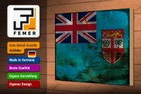 Holzschild Flagge Fidschi 30x20cm Flag of Fiji Rost