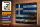 Holzschild Flagge Griechenland 30x20cm Flag Greece Rost