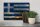 Holzschild Flagge Griechenland 30x20cm Flag Greece Rost