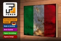 Holzschild Flagge Italien 30x20cm Flag of Italy Rost