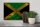 Holzschild Flagge Jamaika 30x20cm Flag of Jamaica Rost