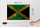 Holzschild Flagge Jamaika 30x20cm Flag of Jamaica Rost